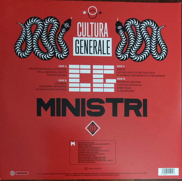 Ministri : Cultura Generale (2xLP, Album, RE, 180)