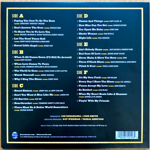 Joe Bonamassa : B.B. King's Blues Summit 100 (Celebrating The King Of The Blues) (3xLP, Album, 180)