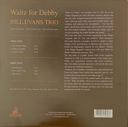 Bill Evans Trio* with Scott LaFaro And Paul Motian : Waltz For Debby (LP, Album, Ltd, RE, yel)