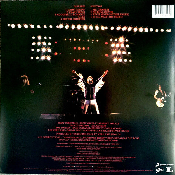 Ozzy Osbourne : Blizzard Of Ozz (LP, Album, RE, RM, 180)