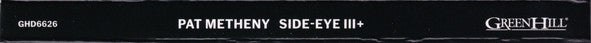 Pat Metheny : Side-Eye III+ (CD, Album)