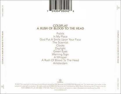 Coldplay : A Rush Of Blood To The Head (CD, Album)