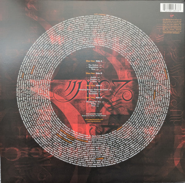 A Perfect Circle : Mer De Noms (2xLP, Album, Ltd, Ora)