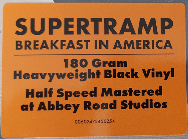 Supertramp : Breakfast In America (LP, Album, RE, RM, Hal)