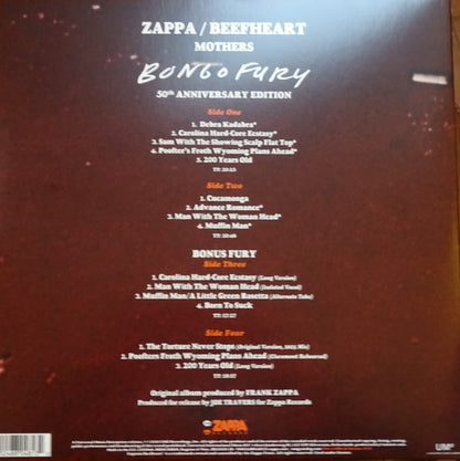 Frank Zappa, Captain Beefheart : Bongo Fury 50th Anniversary Edition (2xLP, Album)