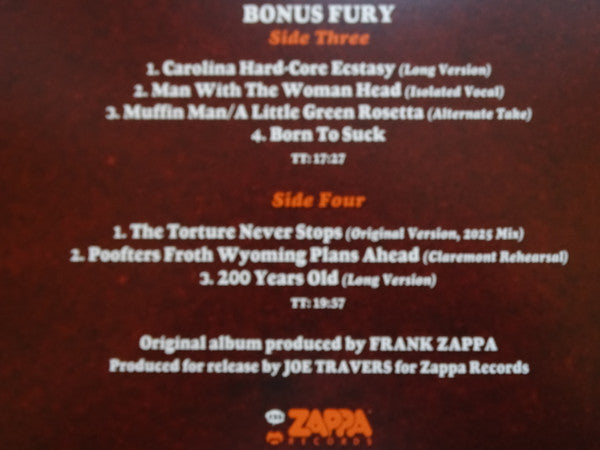 Frank Zappa, Captain Beefheart : Bongo Fury 50th Anniversary Edition (2xLP, Album)