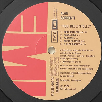 Alan Sorrenti : Figli Delle Stelle (LP, Album, Ltd, Num, RE, 180)