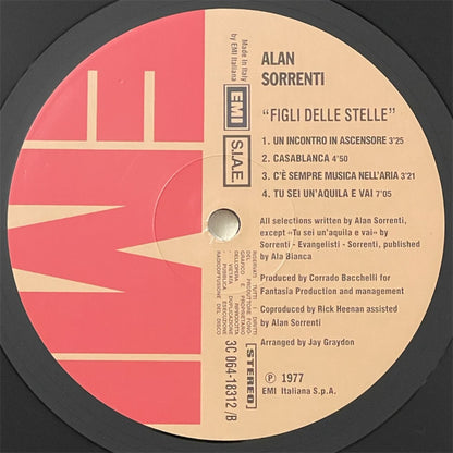 Alan Sorrenti : Figli Delle Stelle (LP, Album, Ltd, Num, RE, 180)
