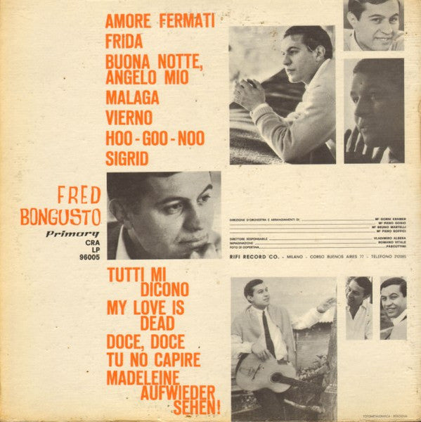 Fred Bongusto : Fred Bongusto (LP, Album, Gat)