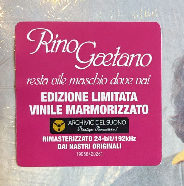 Rino Gaetano : Resta Vile Maschio, Dove Vai? (LP, Album, Ltd, Num, RE, RM, Mar)