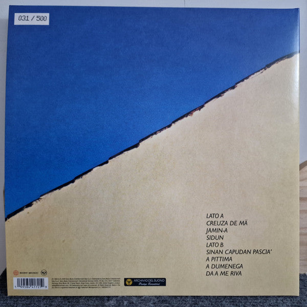 Fabrizio De André : Creuza De Mä (LP, Album, Ltd, RM, Tra)