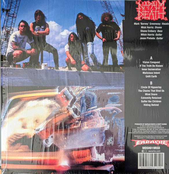 Napalm Death : Harmony Corruption (LP, Album, RSD, RE, Red)