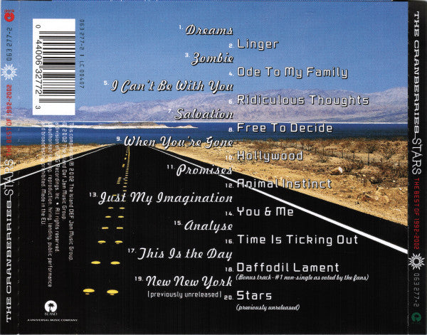 The Cranberries : Stars (The Best Of 1992-2002) (CD, Comp)
