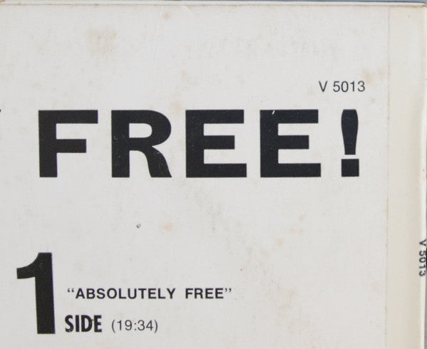 The Mothers Of Invention* : Absolutely Free (LP, Album, Mono)