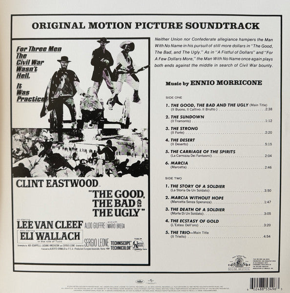 Ennio Morricone : The Good, The Bad And The Ugly (Original Motion Picture Soundtrack) (LP, Album, Ltd, Ora)