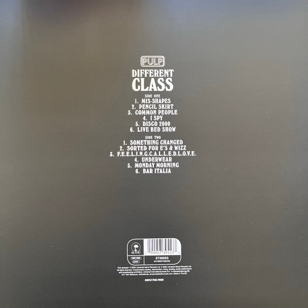 Pulp : Different Class (LP, Album, RE, RM)