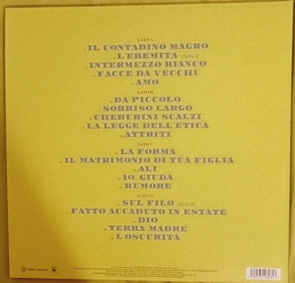 Max Gazzè : L'Ornamento Delle Cose Secondarie (2xLP, Album, Bla)