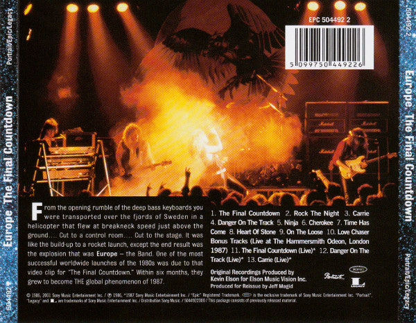 Europe (2) : The Final Countdown (CD, Album, RE, RM)