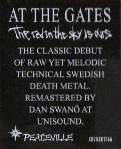 At The Gates : The Red In The Sky Is Ours (CD, Album, RE, RM)