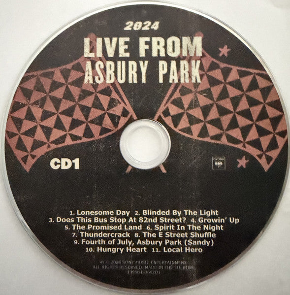 Springsteen & E Street Band* : Live From Asbury Park 2024 (3xCD, Album)