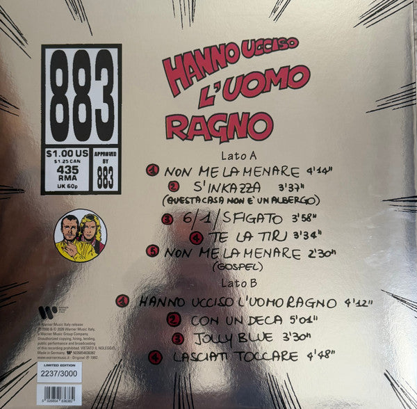 883 : Hanno Ucciso L’Uomo Ragno (LP, Album)