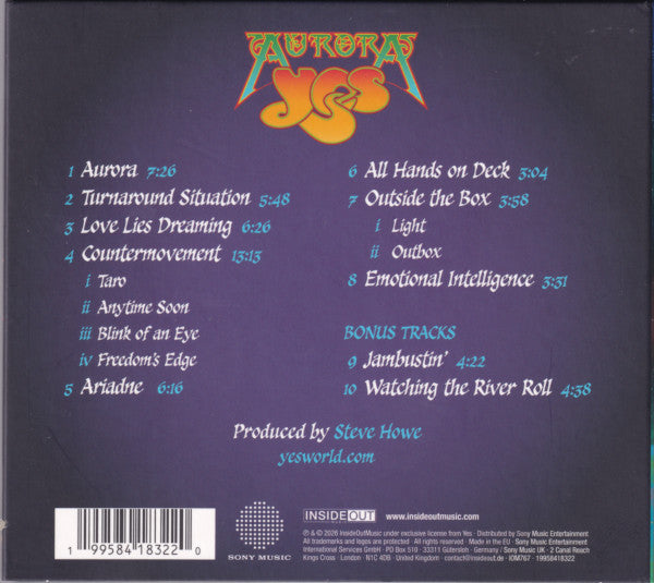 Yes : Aurora (CD, Album, S/Edition, Dig)