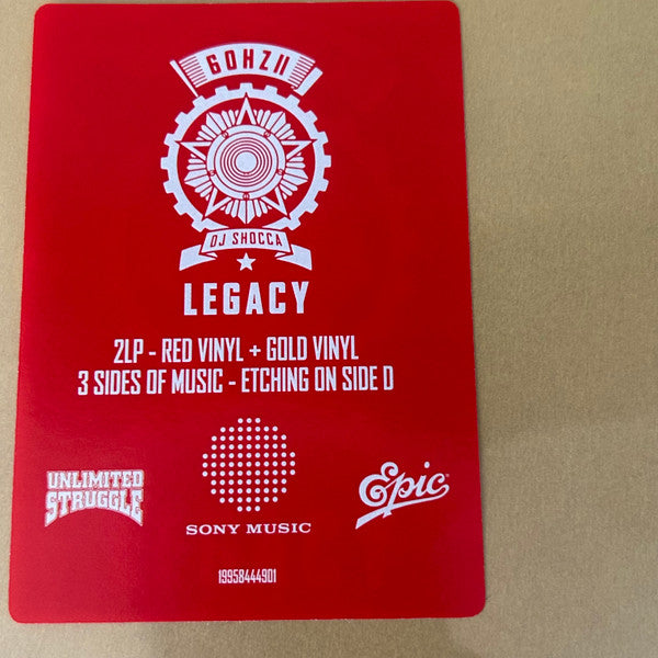 DJ Shocca : 60 Hz II - Legacy (LP, Red + LP, S/Sided, Etch, Gol + Album, Dlx, Gat)