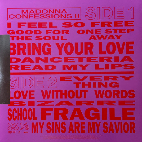 Madonna : Confessions II (LP, Album, Ltd, Mixed, Tra)