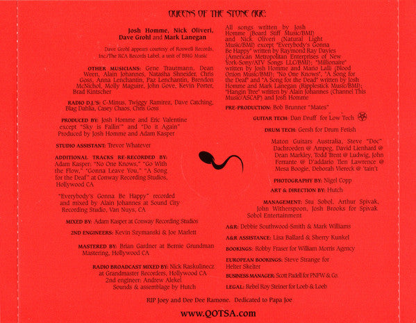 Queens Of The Stone Age : Songs For The Deaf (CD, Album, RE, Mat)