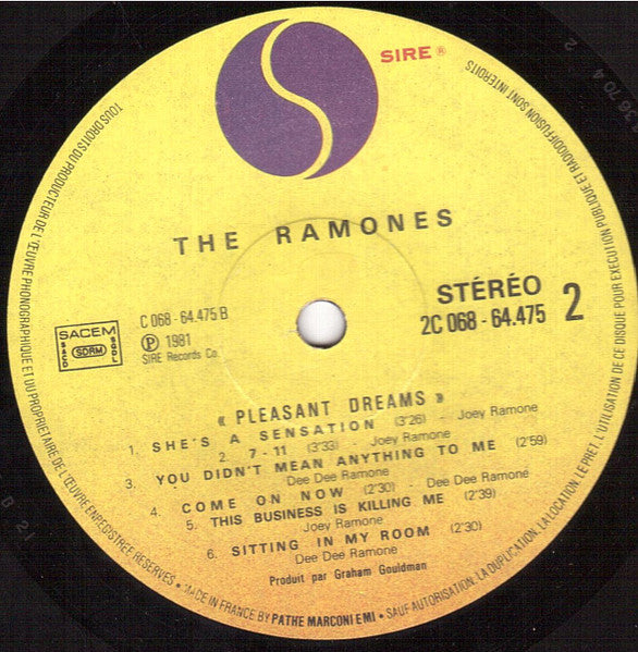 Ramones : Pleasant Dreams (LP, Album)