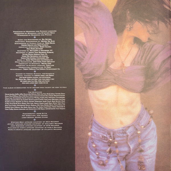 Madonna : Like A Prayer  (LP, Album, RE, RP, Tra)