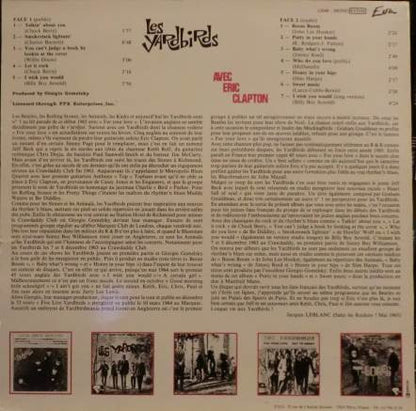 The Yardbirds : Avec Eric Clapton (LP, Comp)