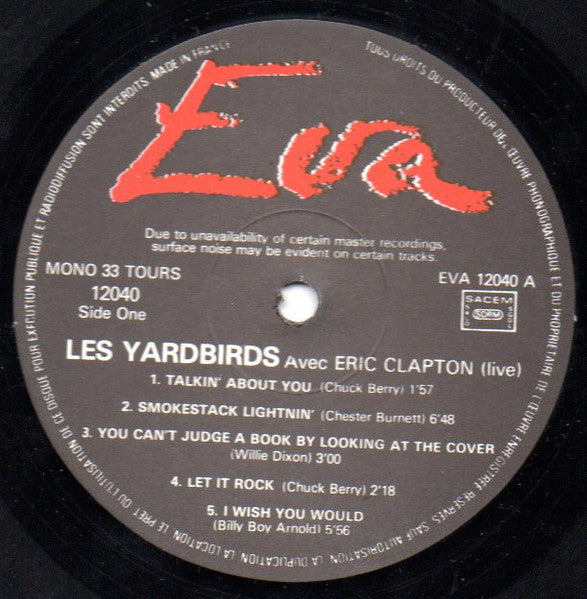 The Yardbirds : Avec Eric Clapton (LP, Comp)