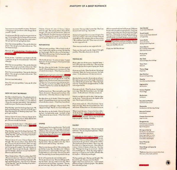 Bloc Party : Anatomy Of A Brief Romance (LP, Album, Red)
