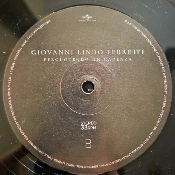 Giovanni Lindo Ferretti : Percuotendo, In Cadenza (2xLP, Album, Gat)