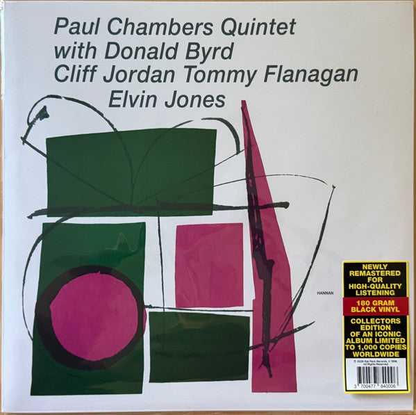 Paul Chambers Quintet With Donald Byrd, Clifford Jordan, Tommy Flanagan, Elvin Jones : Paul Chambers Quintet (12", Album, Mono, Ltd, RE)