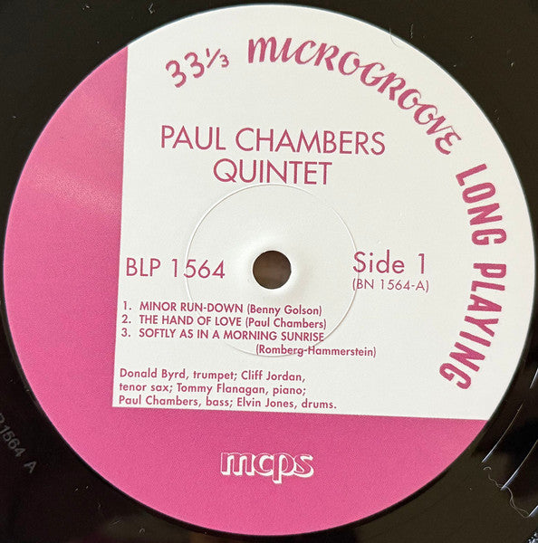 Paul Chambers Quintet With Donald Byrd, Clifford Jordan, Tommy Flanagan, Elvin Jones : Paul Chambers Quintet (12", Album, Mono, Ltd, RE)