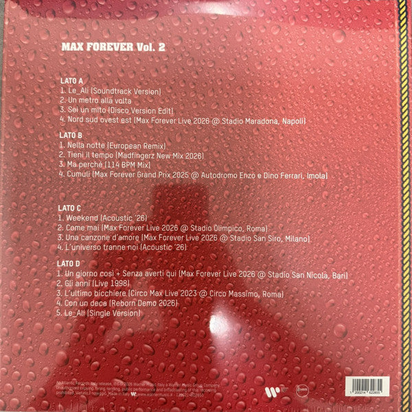 Max Pezzali : Max Forever Vol. 2 (2xLP, Comp)