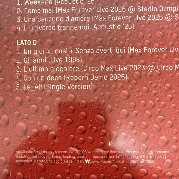Max Pezzali : Max Forever Vol. 2 (2xLP, Comp)