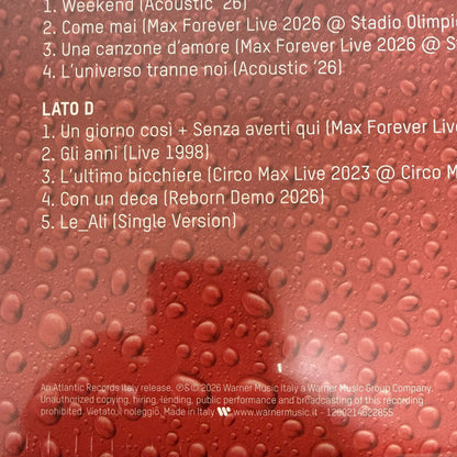 Max Pezzali : Max Forever Vol. 2 (2xLP, Comp)