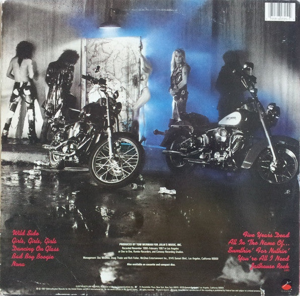 Mötley Crüe : Girls, Girls, Girls (LP, Album)