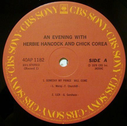 Herbie Hancock & Chick Corea : An Evening With Herbie Hancock & Chick Corea In Concert (2xLP, Album, Gat)