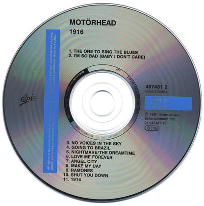Motörhead : 1916 (CD, Album, RP)