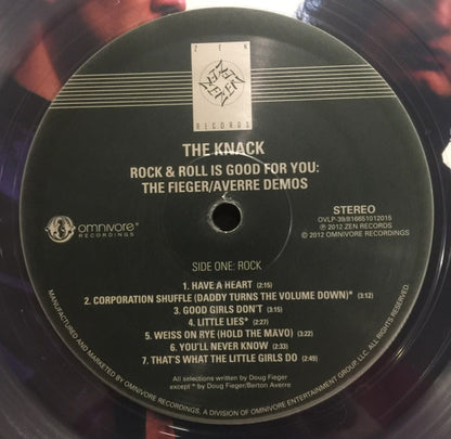 The Knack (3) : Rock & Roll Is Good For You: The Fieger/Averre Demos (LP, Album, Cle)