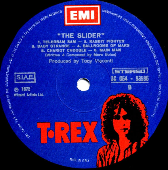 T. Rex : The Slider (LP, Album)