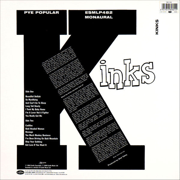 The Kinks : Kinks (LP, Album, Mono, RE)