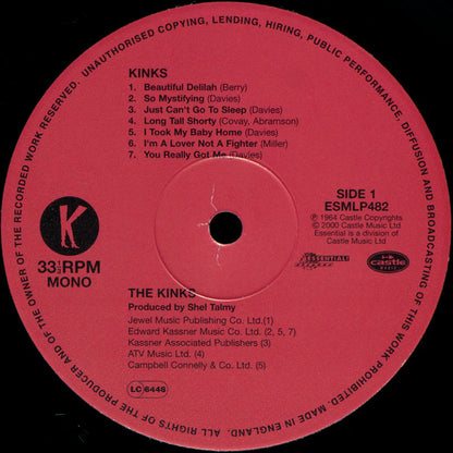 The Kinks : Kinks (LP, Album, Mono, RE)