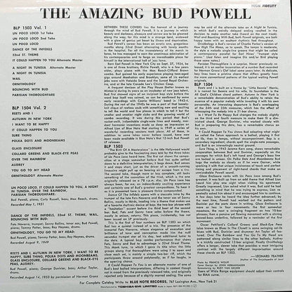 Bud Powell : The Amazing Bud Powell, Volume 2 (LP, Album, Mono, RE, RM)