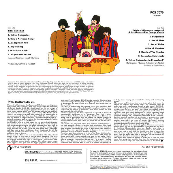 The Beatles : Yellow Submarine (LP, Album, RE, RM, 180)