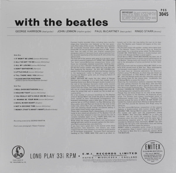 The Beatles : With The Beatles (LP, Album, RE, RM, 180)